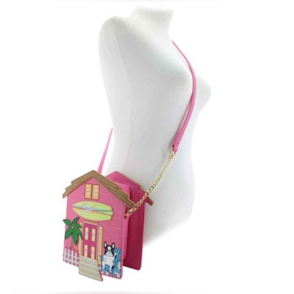 Betsey Johnson Pink Beach House Crossbody Bag NWT - Picture 4 of 6